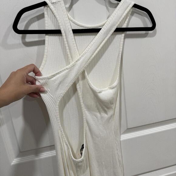 Women’s Weekend Stories White Dress‎ Slit Dress Cross Cross Size Large L - Picture 11 of 11